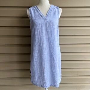 •Nicole Miller• 100% Linen Sleeveless Shift Dress - Size Medium